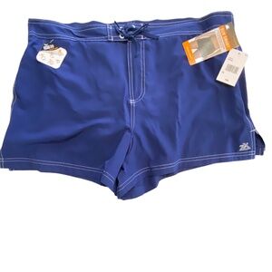 ZeroXposur Adjustable Swim Boardshorts with Liner Squid Color Size OX